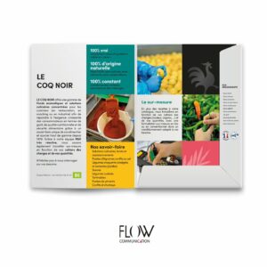Création graphique pochette corporate Flow Communication